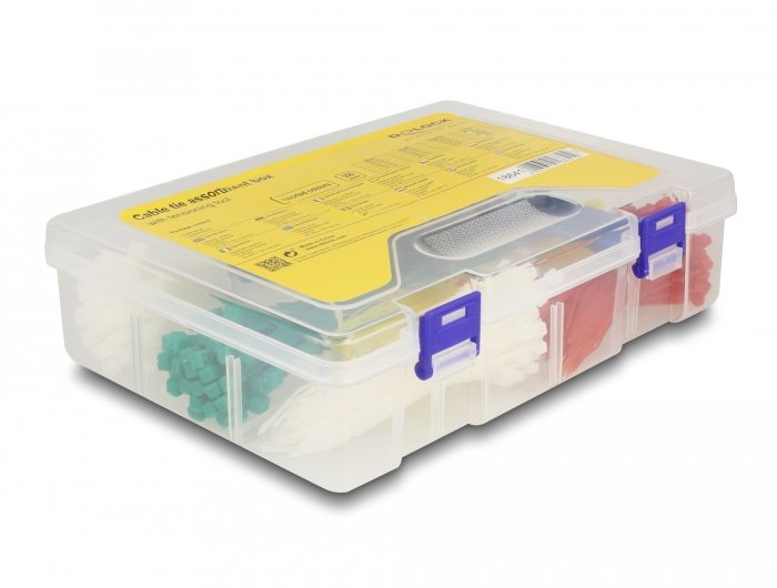 Delock Cablebinder Sortimentsbox Mit Spannwerkzeug 350-Teilig Farbig