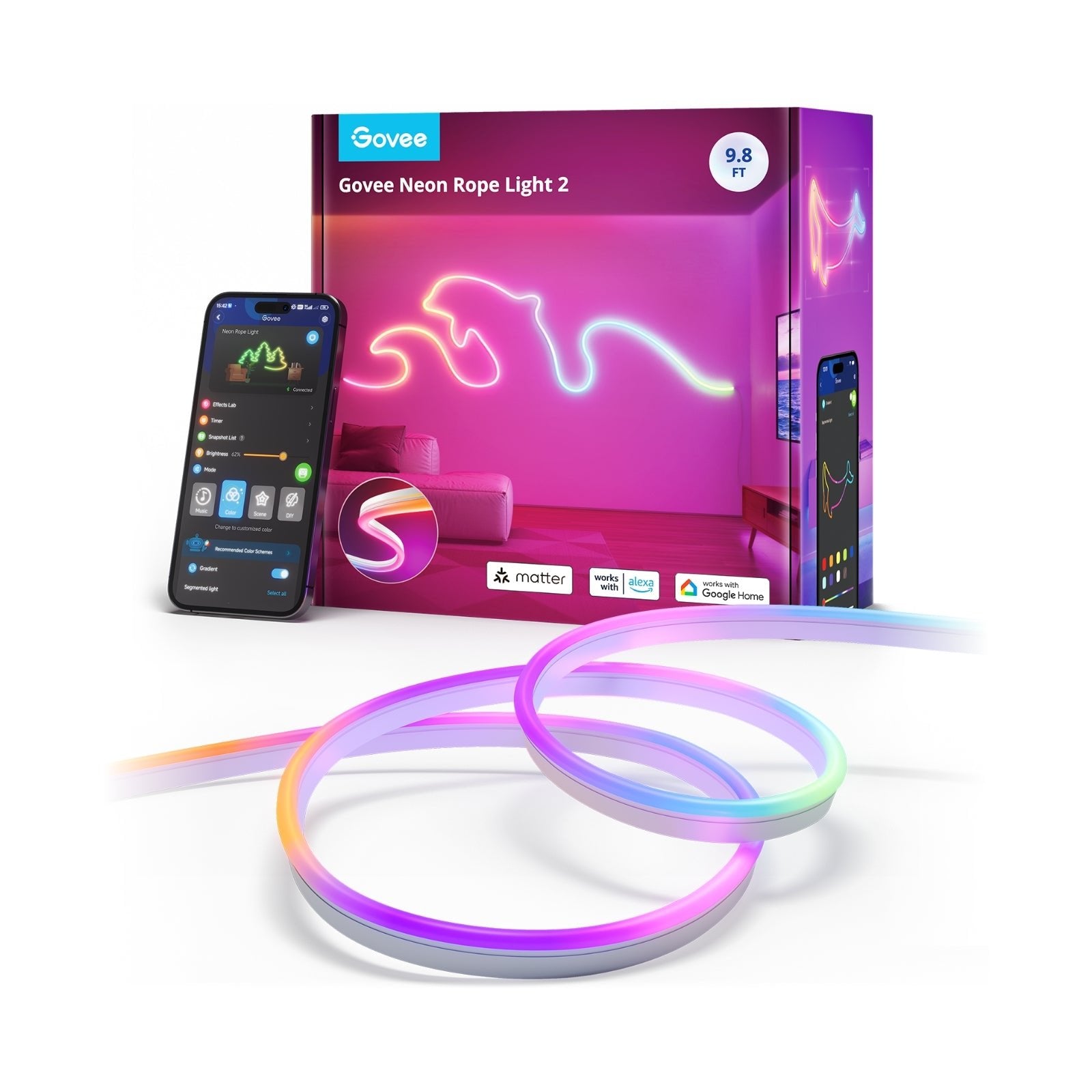 Tira Led Govee Neon Led Rope Light 2 H61d3-W