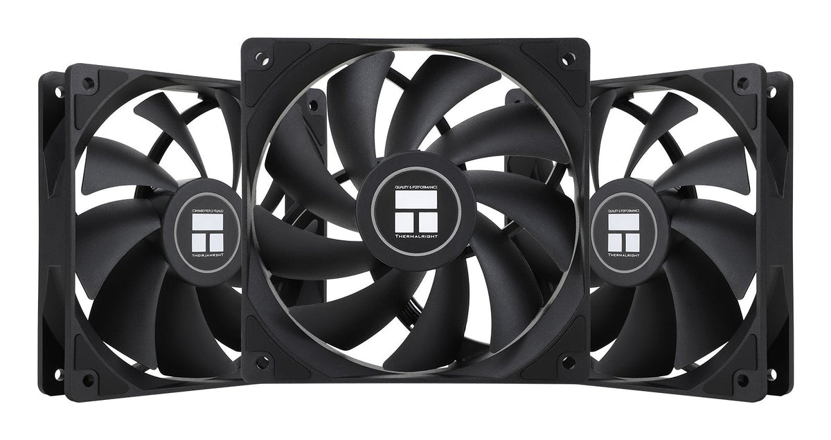Ventilador Thermalright Tl-C12c Pwm Negro 120mm (Pack 3)