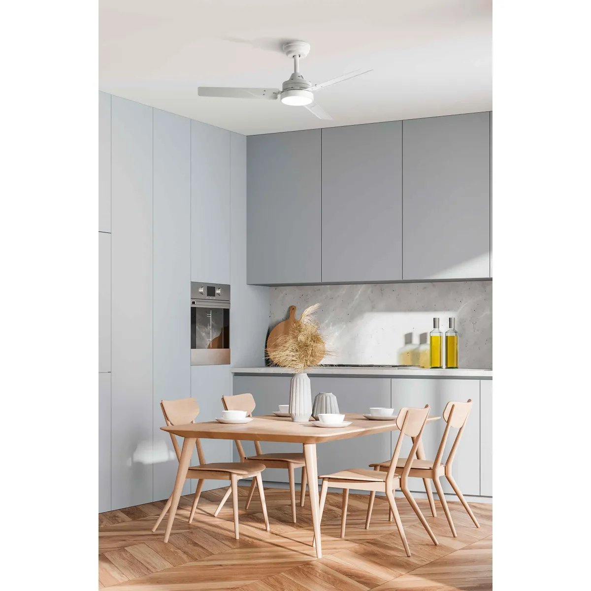 Ventilador Lampara Jata De Techo Metalico Mando