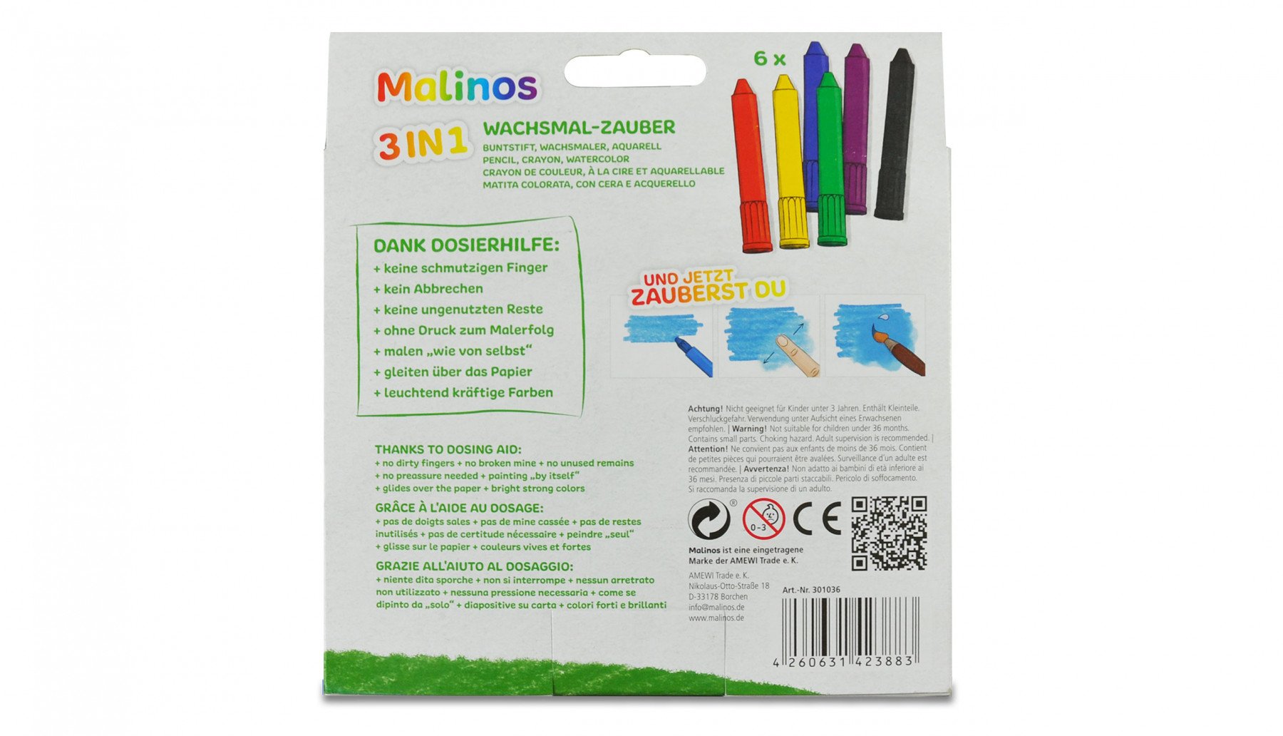 Malinos 301036 Cera 6 Pieza(S)