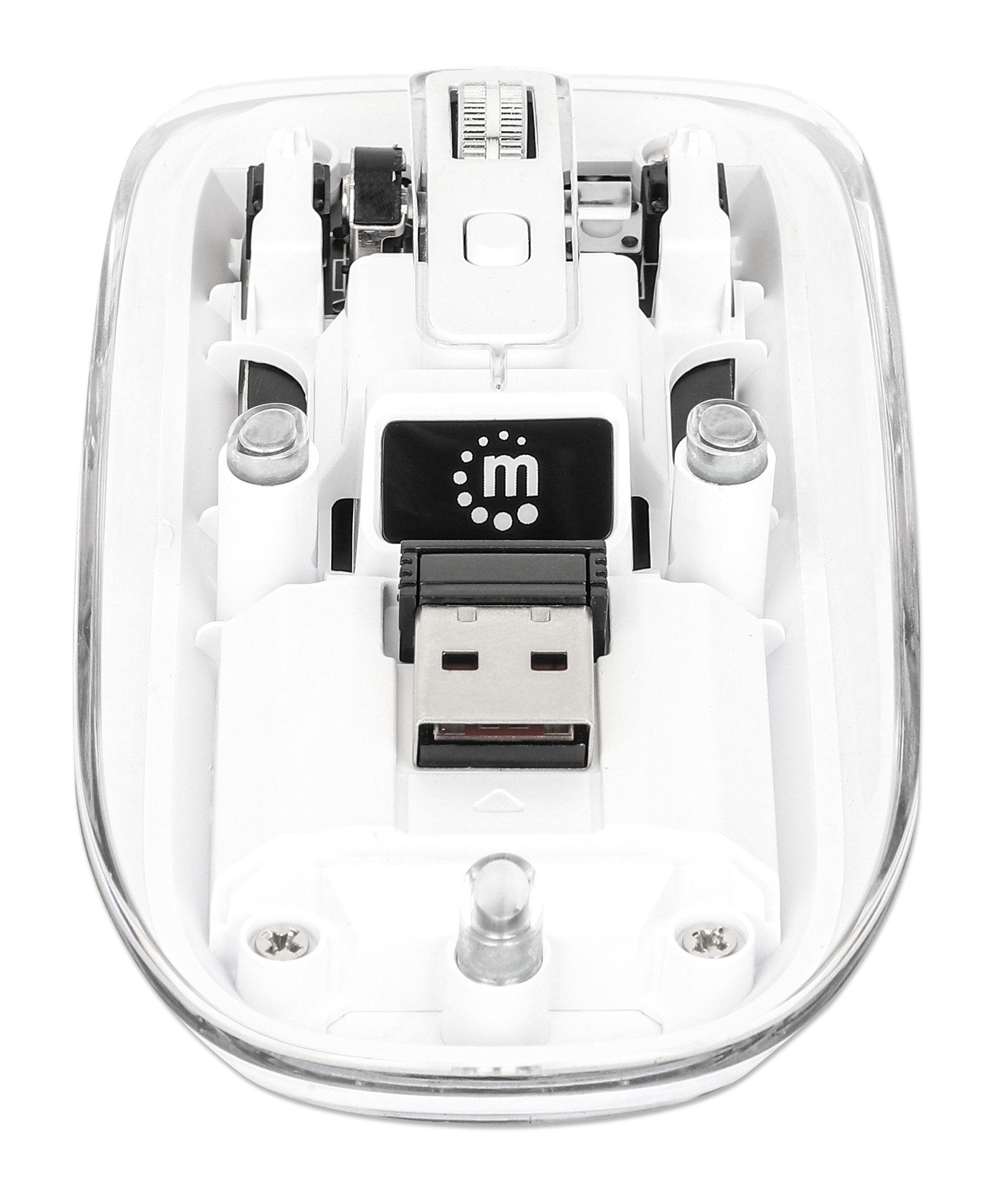 Ratón Manhattan 190275  Universal Ambidextro Rf Inalámbrico Óptico 1600 Dpi