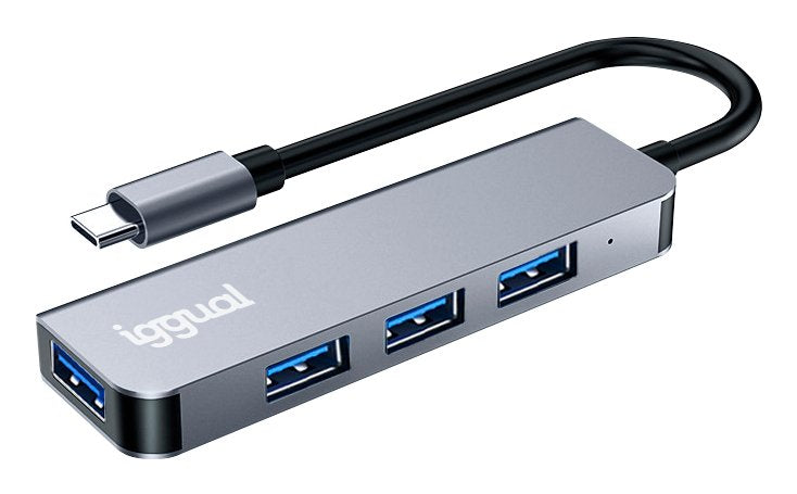 EAN 8435364319239 - iggual IGG319239 hub de interfaz USB 3.2 Gen 1 (3.1 Gen 1) Type-C 5000 Mbit/s Plata imagen 6
