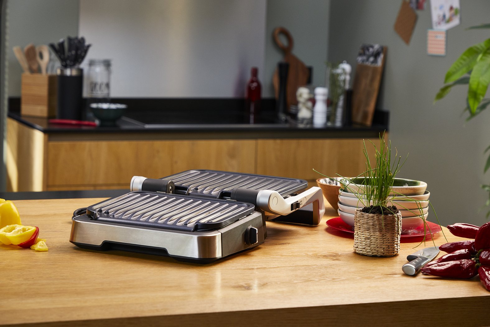 Tefal Optigrill 2in1 Gc772d10 Parrilla Eléctrica De Contacto