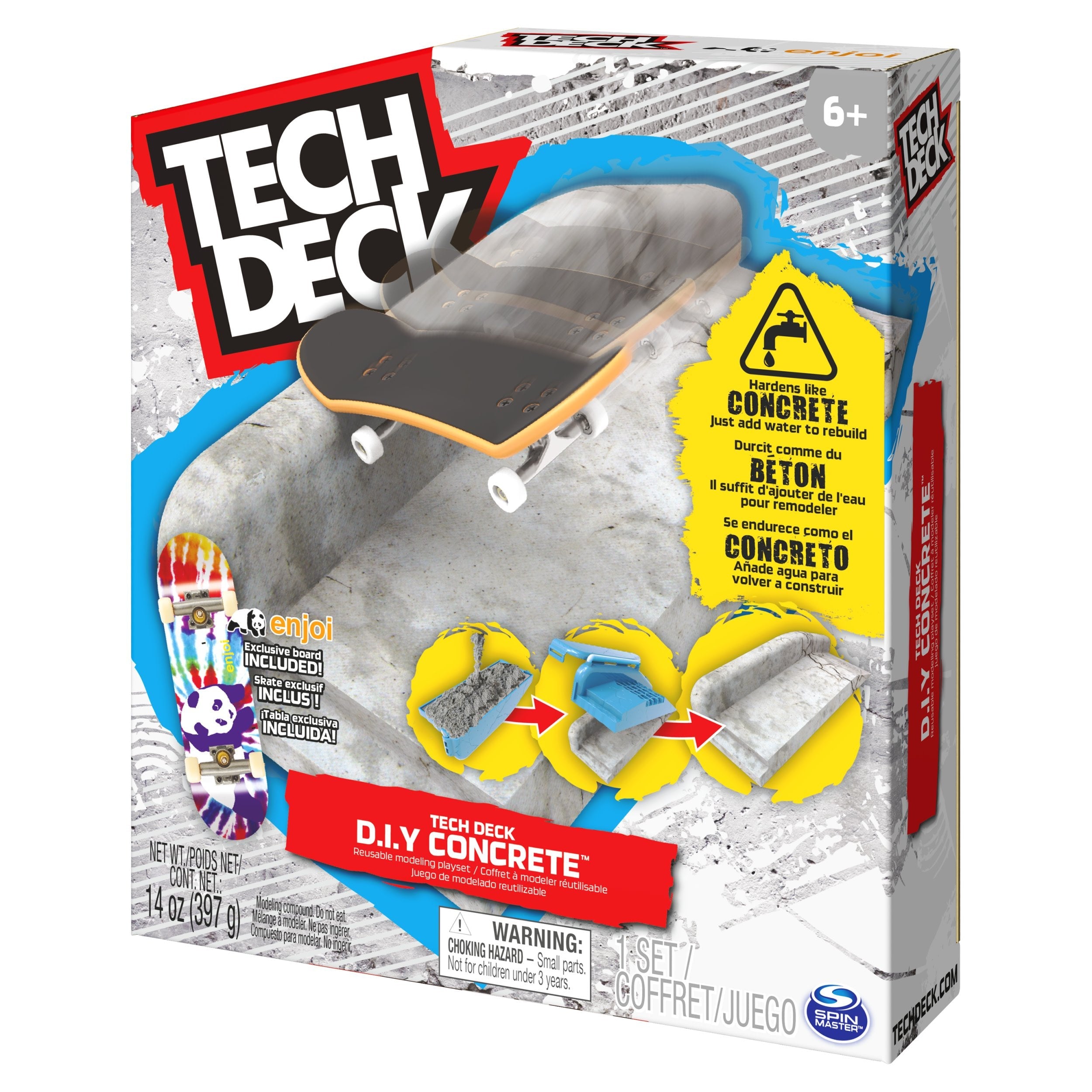 Spin Master Tech Deck - Concrete Fingerboard-Rampe Zum Selberbauen, Spielfahrzeug 6063132