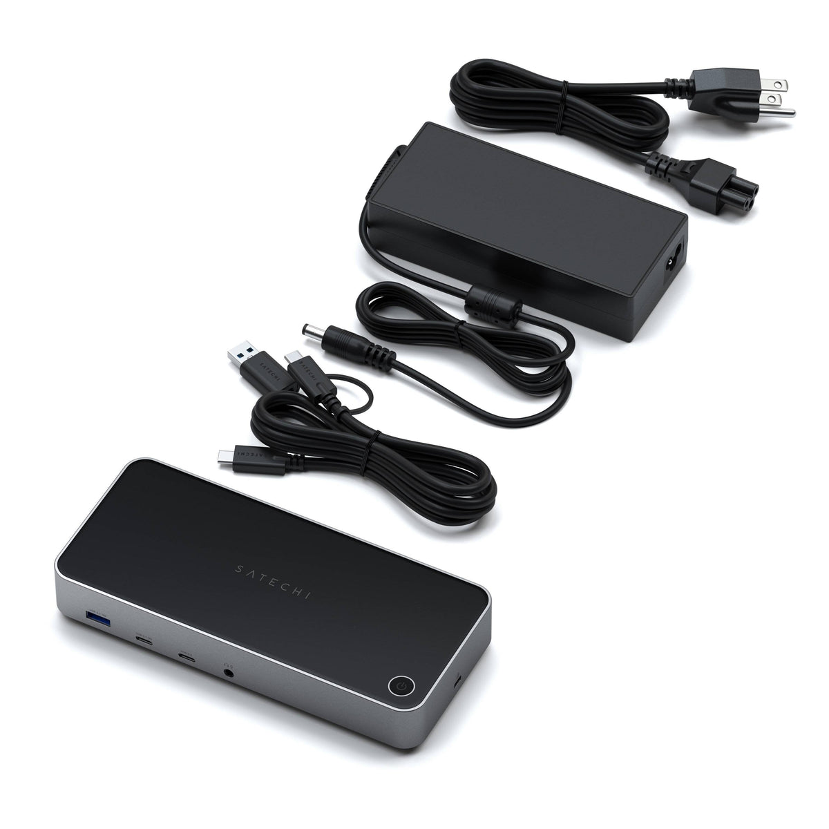 Satechi Triple 4k Display (Mac/Windows Os)  2x Dp 1.4 4k/60 Hz  3x Hdmi 2.0 4k60 Hz  Usb 3.1  Usb-C 3.1  2x Usb 3.0  Usb-C 3.0  Rj-45