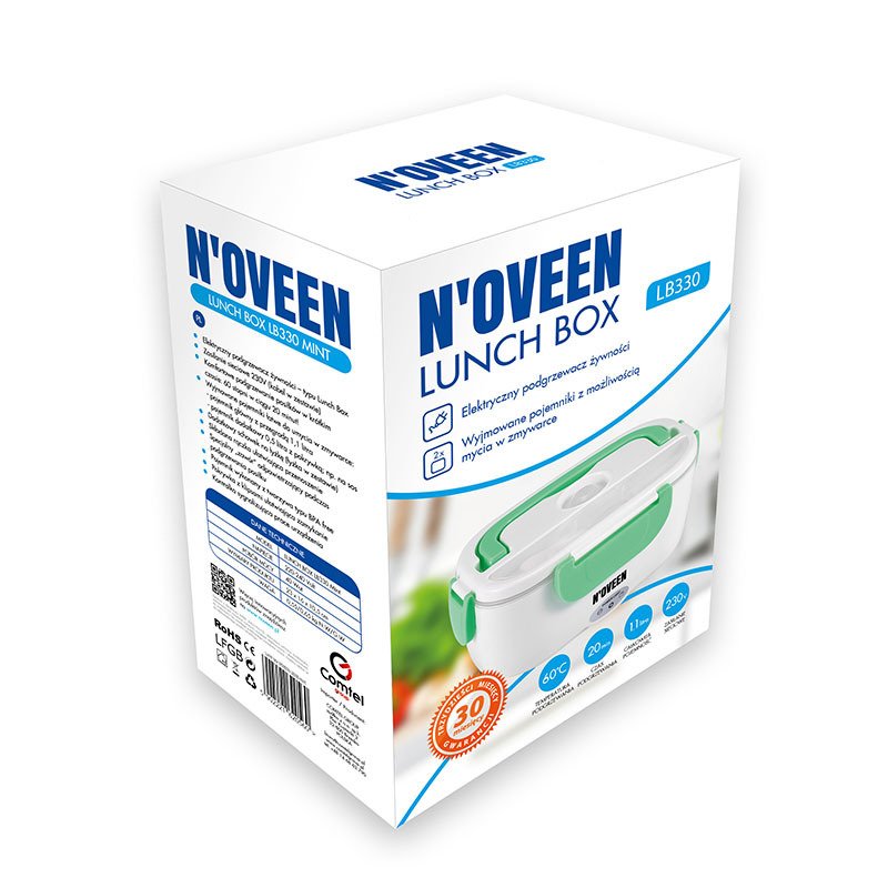 EAN 5902221620560 - Noveen LB330 fiambrera Táper 1,1 L Blanco, Verde imagen 7