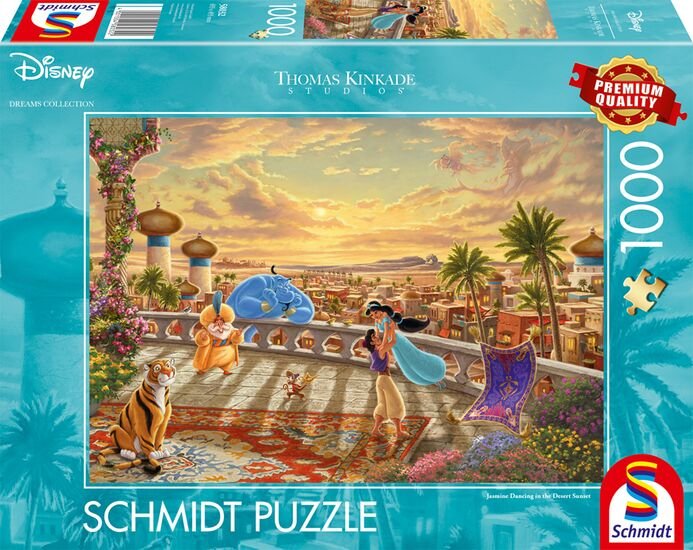 Juegos Schmidt Thomas Kinkade Studios: Disney Dreams Collection - Jasmine Dancing In The Desert Sunlight, Puzzle 1000 Parts 58032