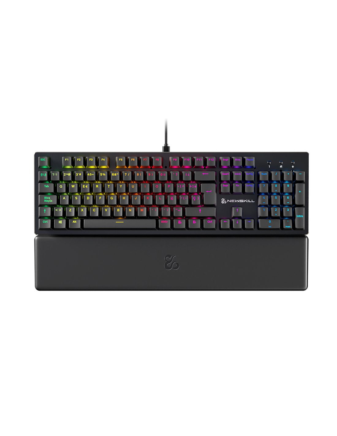 Teclado Newskill Gaming Ns-Kb-Serikev2  Usb Qwerty Español Negro
