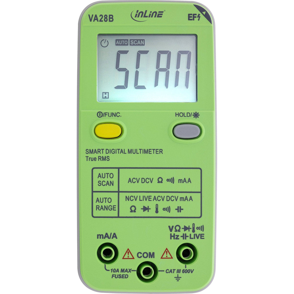 Inline® Multimeter With Auto-Range And Autoscan, Pocket Size
