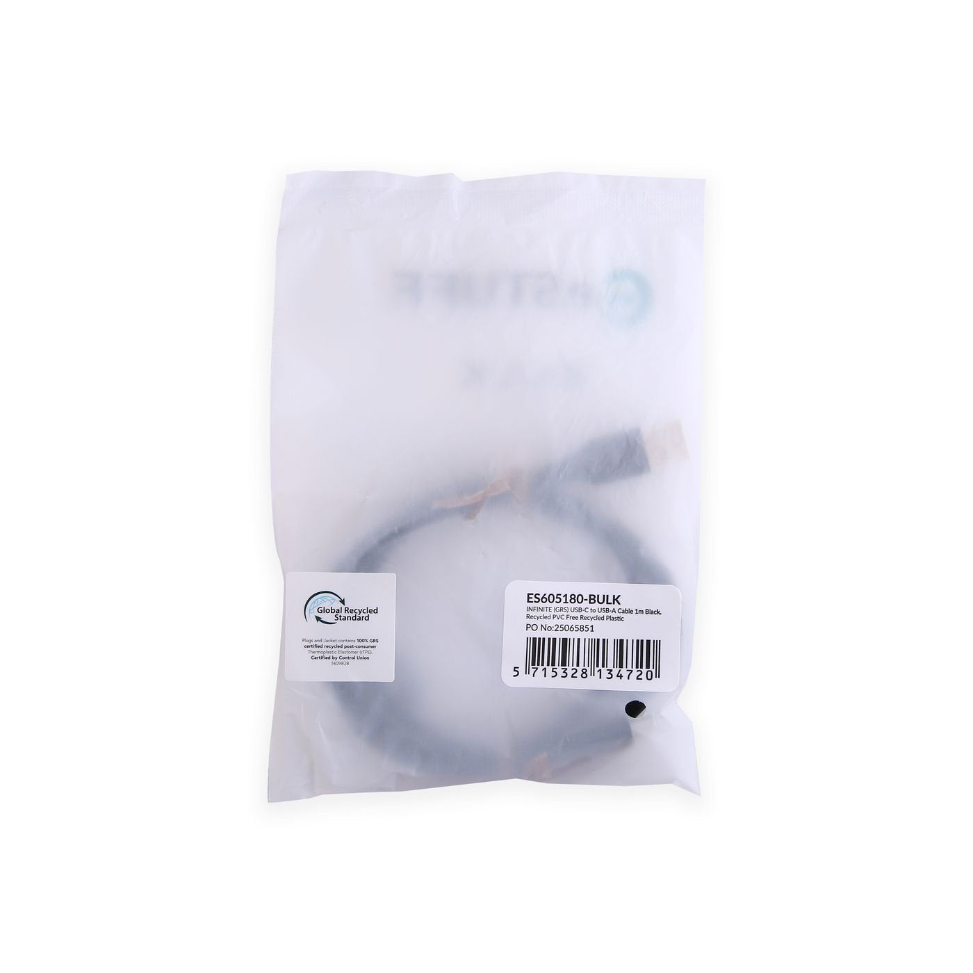 EAN 5715328134720 - eSTUFF ES605180-BULK cable USB USB 2.0 1 m USB C USB A 60 W Negro imagen 3