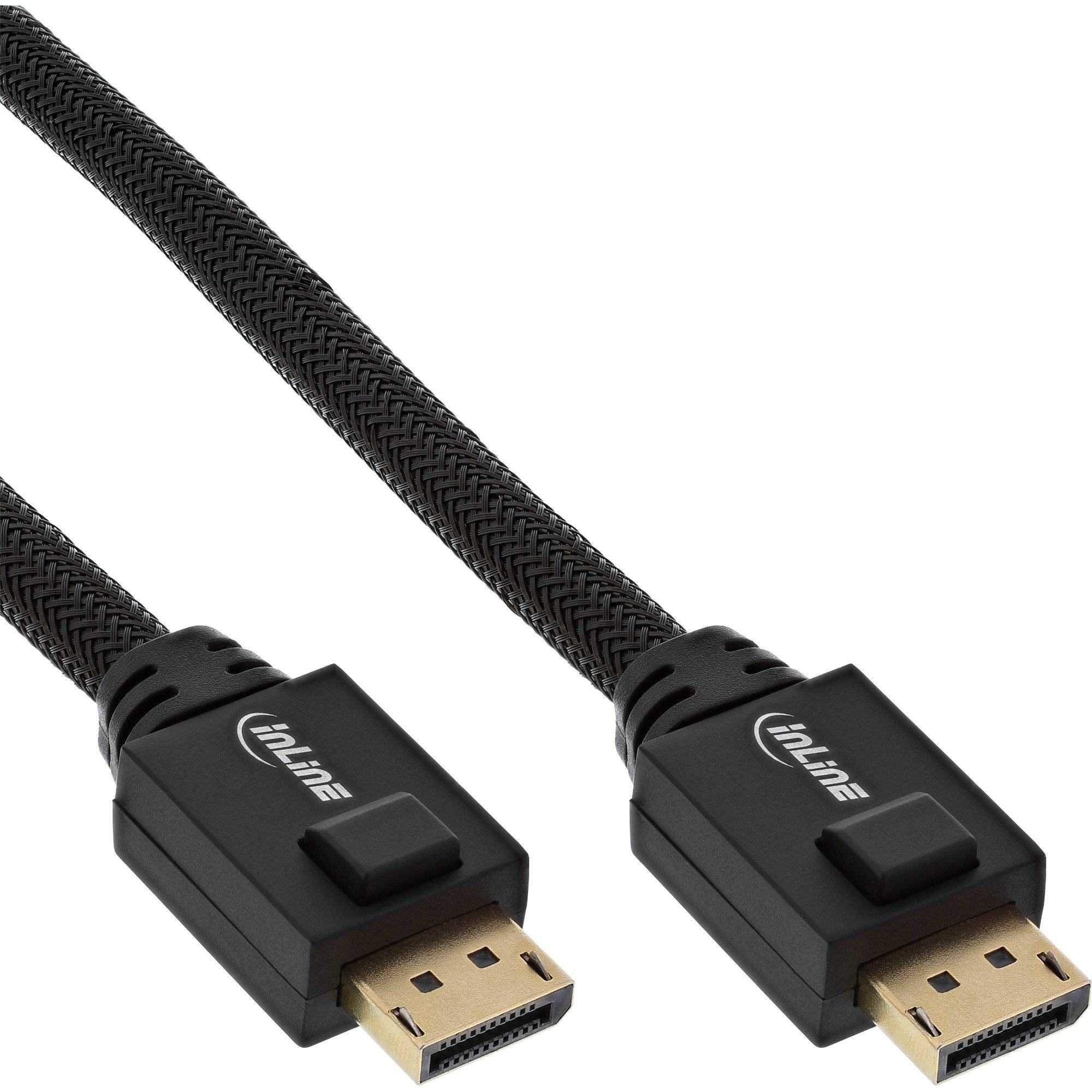 Cable Activo Inline Displayport, Negro, Contactos Dorados, 20 M