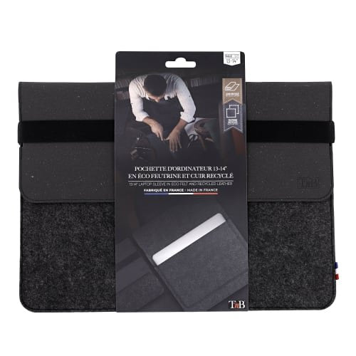EAN 3303170116647 - T'nB SLFR14BK2 maletines para portátil 35,6 cm (14") Funda Negro, Gris imagen 3