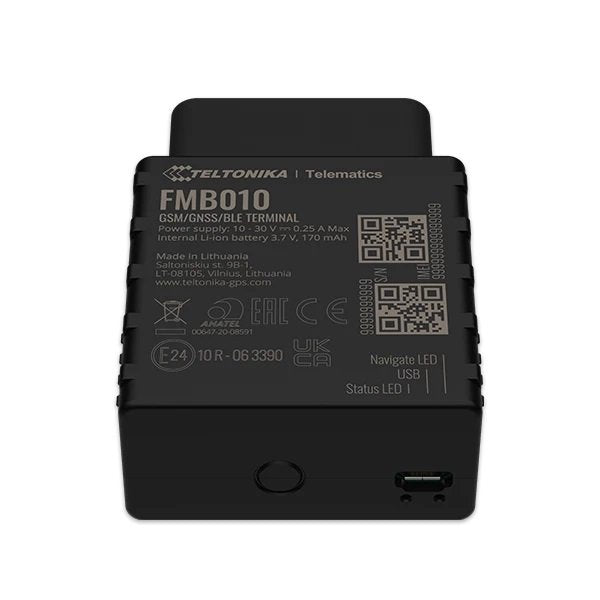 Teltonika Fmb010 Obdii Plug And Play Tracker With Gnss, Gsm And Bluetooth Connectivity