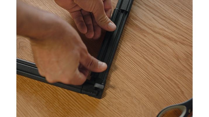 Tesa Mosquitera Alu Falt Emructura Plegable 1,4x1,4m Blanco