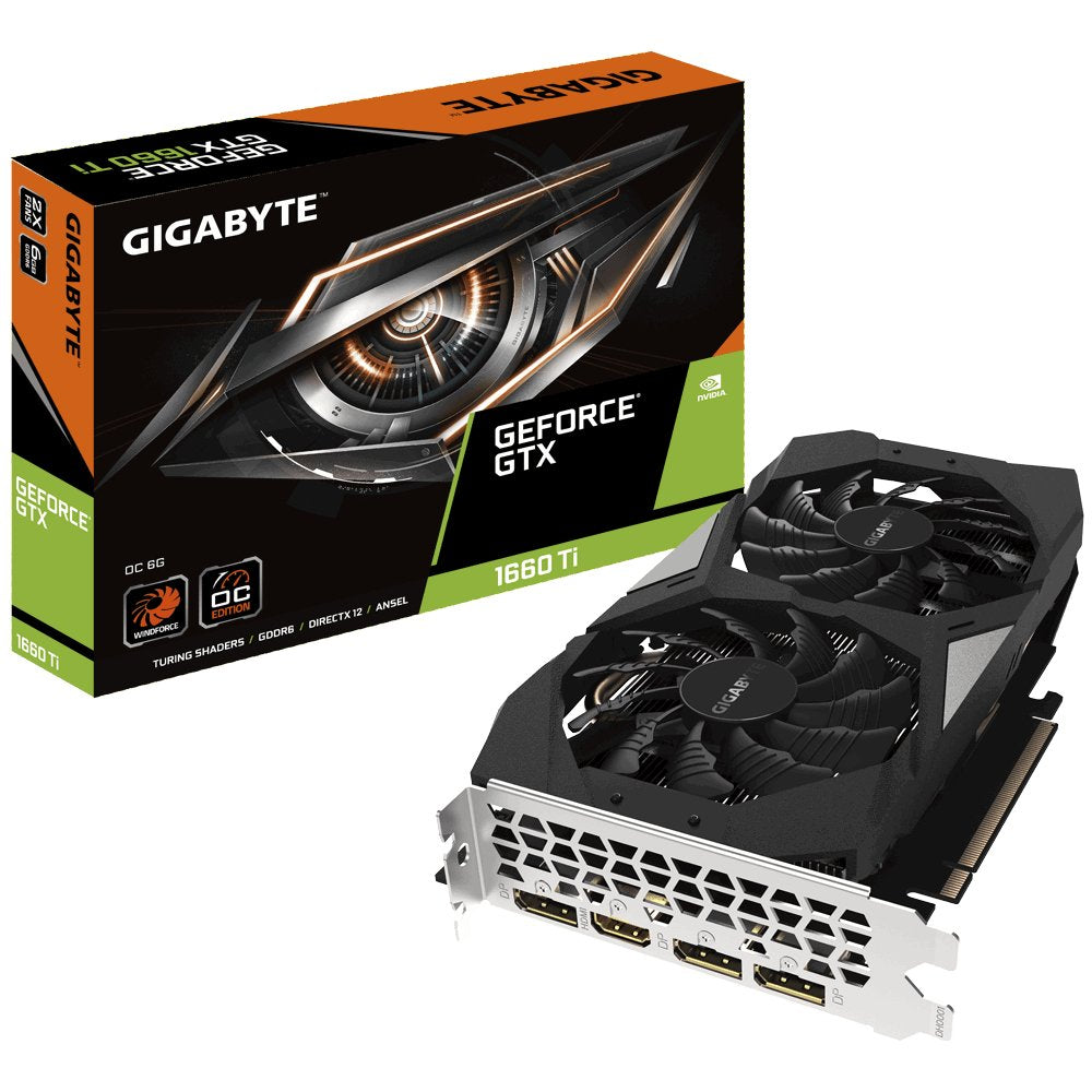 Tarjeta Gráfica Gigabyte Gtx 1660 Ti 6 Gb Gddr6 Gv-N166toc-6gd