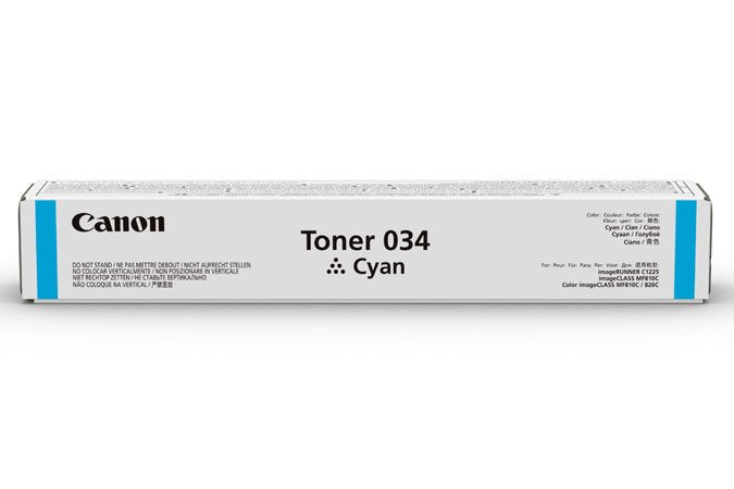 EAN 4549292017090 - Canon 034 cartucho de tóner 1 pieza(s) Original Cian imagen 2