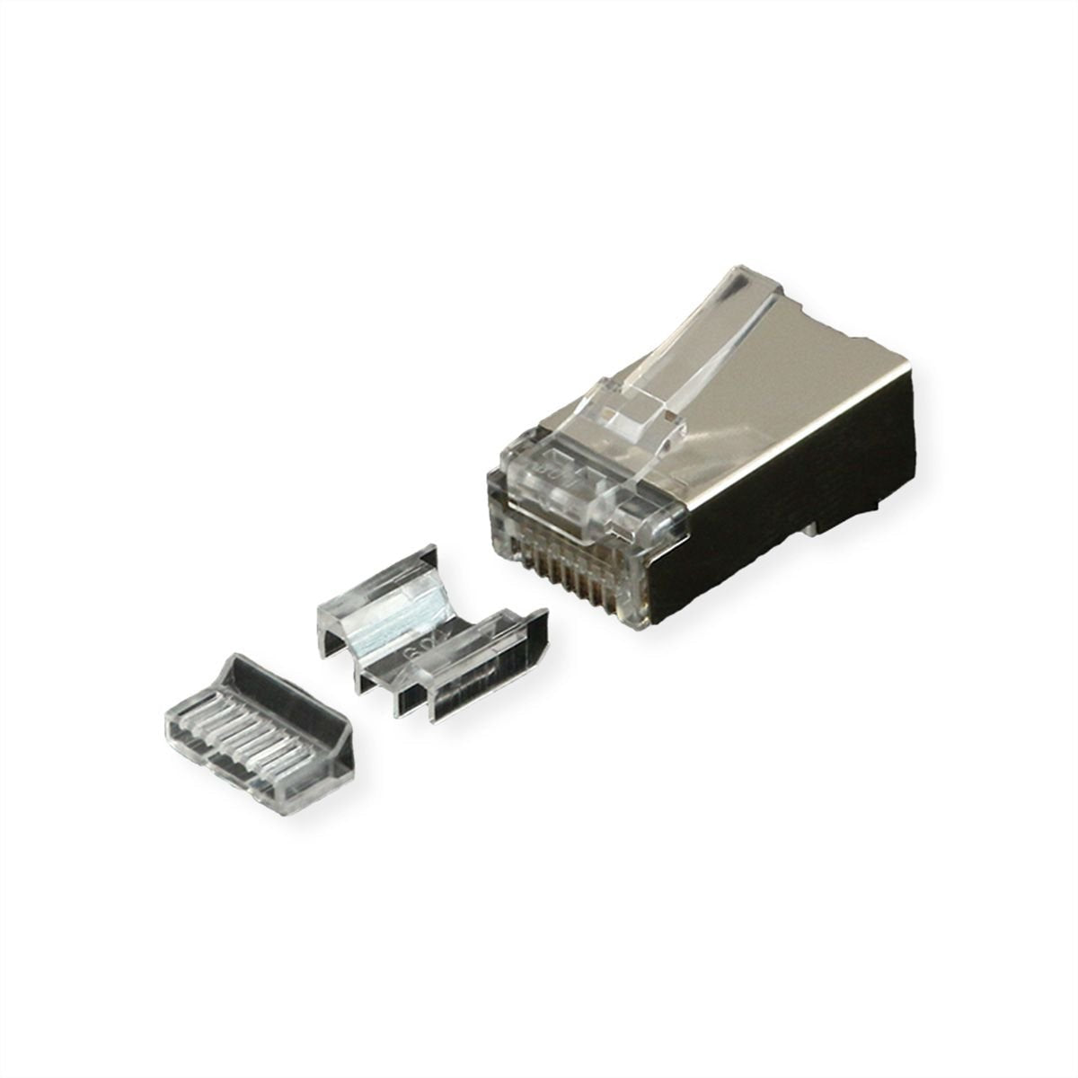 Roline Modular Plug Geschirmt Cat.6a (Class Ea), Fr Massiv- Litzendraht, 10 St.