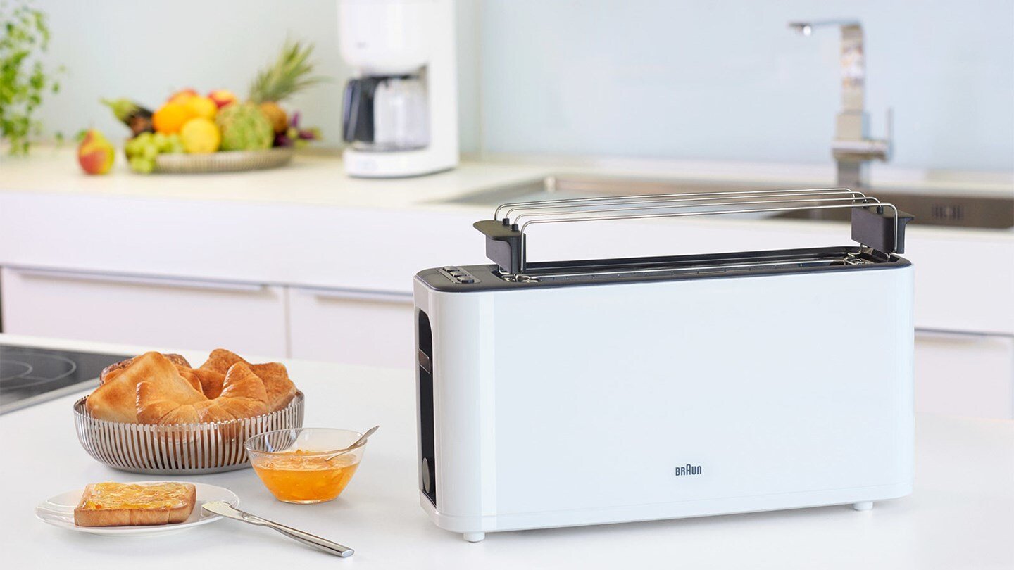 Tostadora Delonghi Purease Toaster Ht 3110 Wh Negro, Blanco 1000 W