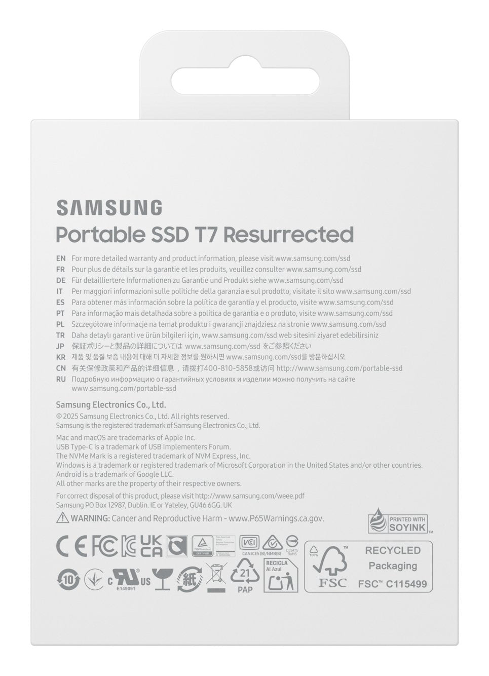EAN 8806097817840 - Samsung MU-PD2T0G/WW unidad externa de estado sólido 2 TB USB Tipo C 3.2 Gen 2 (3.1 Gen 2) Plata imagen 9
