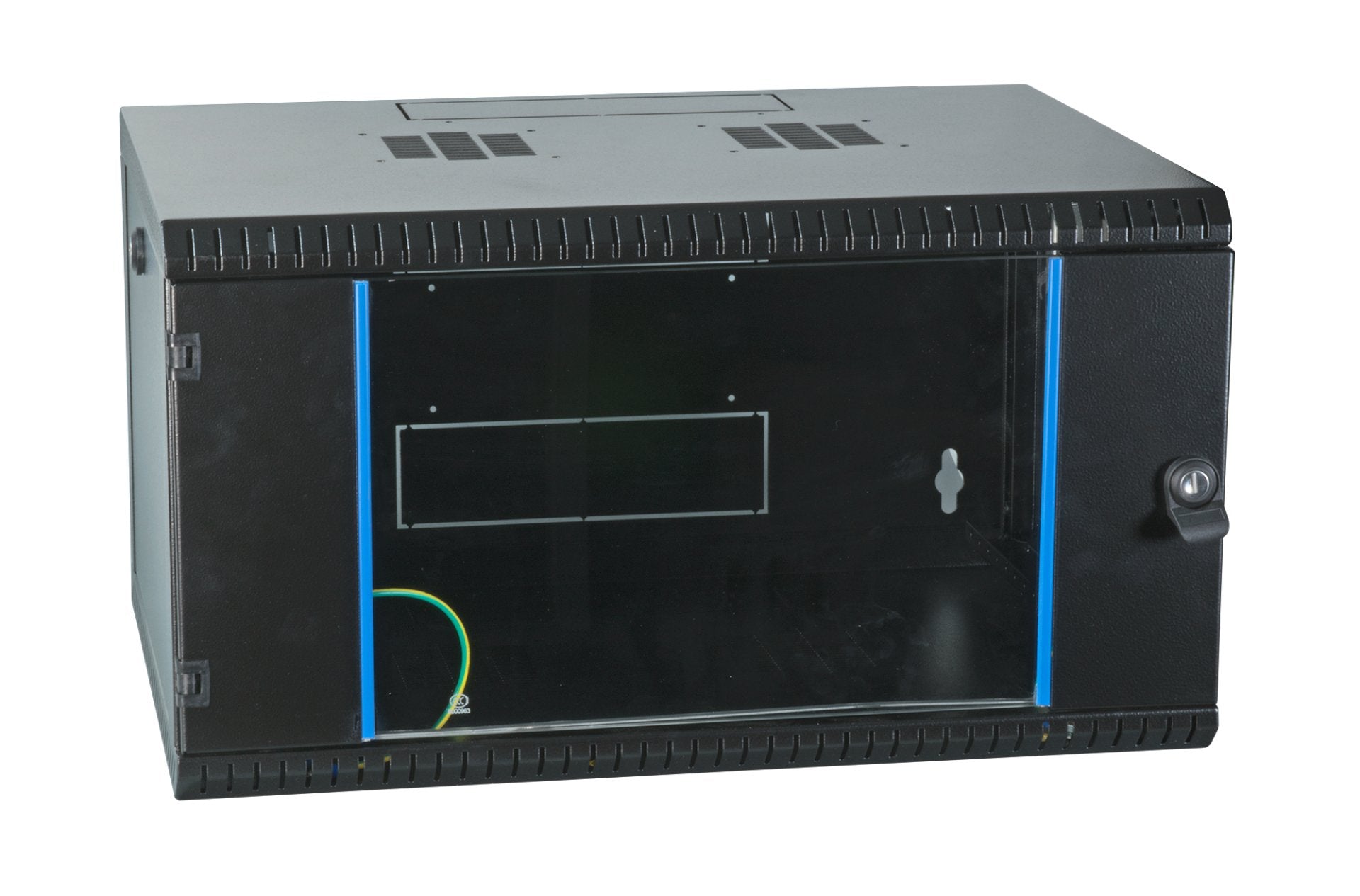 Armario Rack  Efb De Pared De 19", 6u, Fija, De Una Pieza, Ral9005, Profundidad 450 Mm