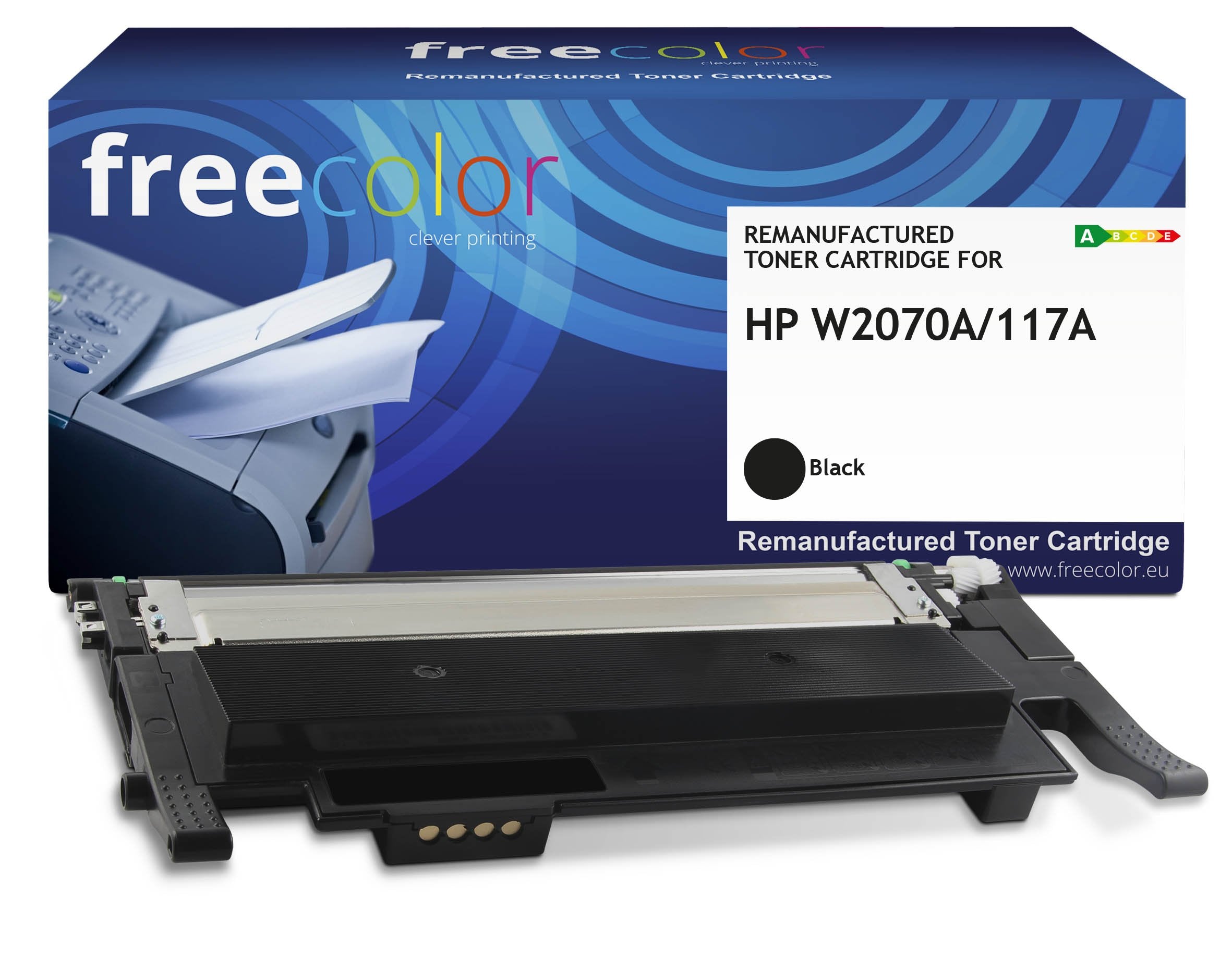 Freecolor Toner Hp 117a W2070a Negro 1000 Copias Remanufactured