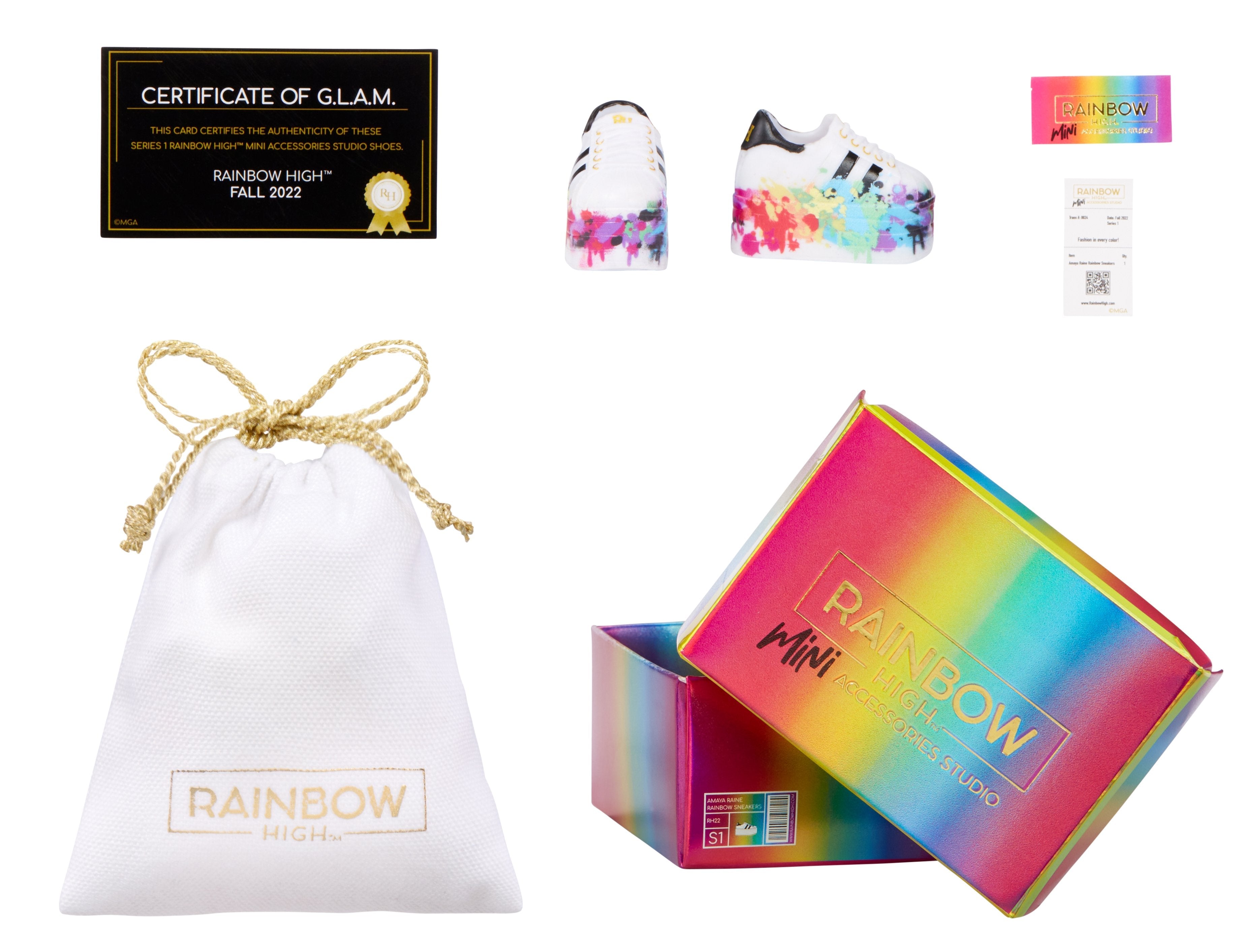 EAN 0035051586074 - Rainbow High Accessories Studio Series 1, S Assortment in PDQ Zapatos de muñeca imagen 17