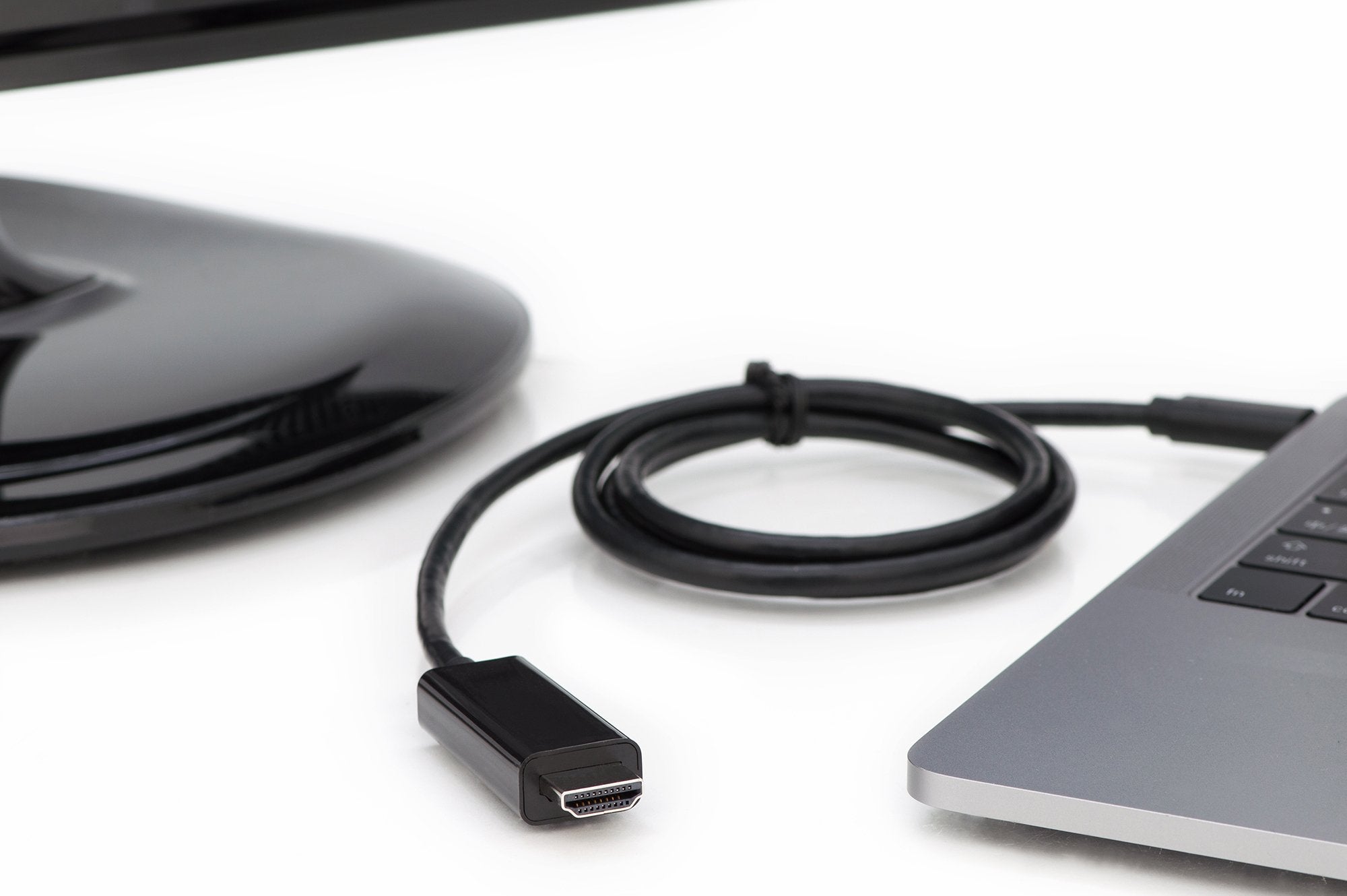 EAN 4016032451327 - Digitus AK-300330-050-S adaptador de cable de vídeo 5 m USB Tipo C DisplayPort Negro imagen 3