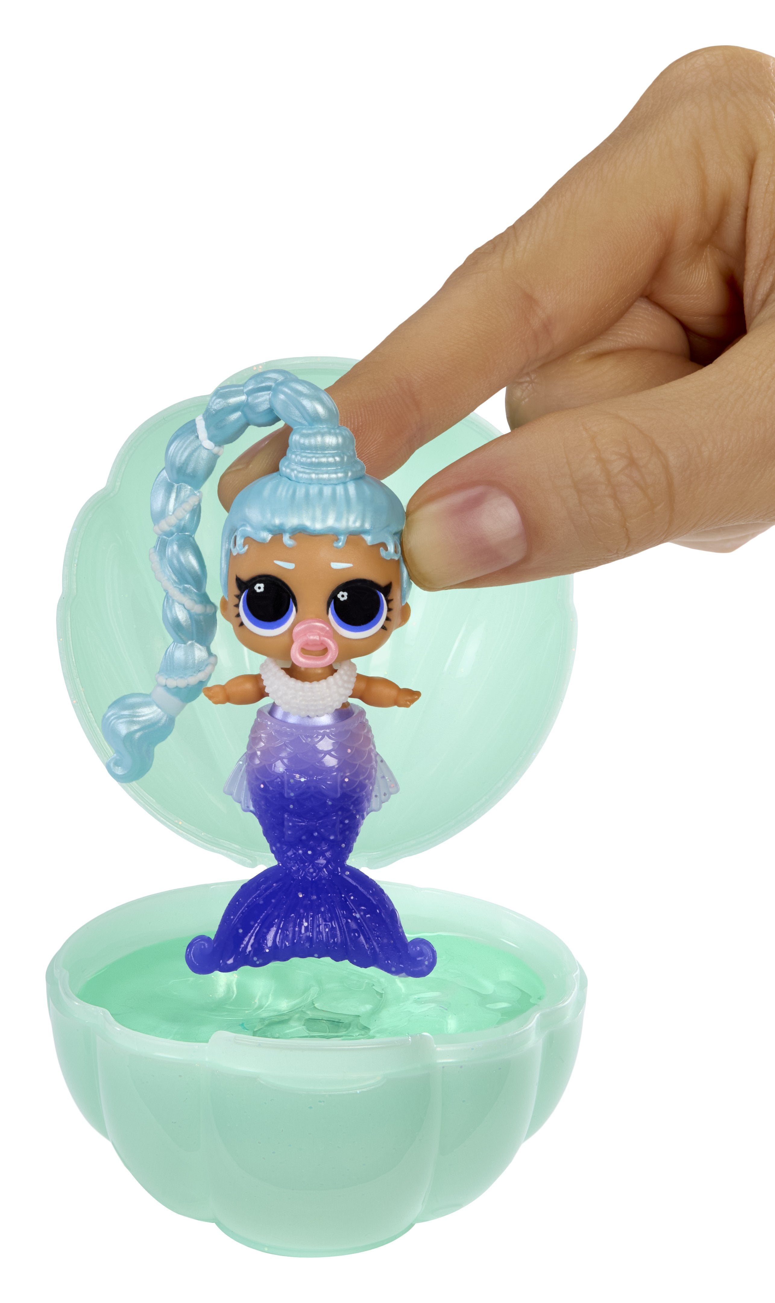 Mga Entretenimiento L.O.L. ¡Sirenas Sorpresa! Makeover Magic Baby Sisters, Figura De Juguete, Artículos Surtidos, Una Figura 598787-Euc