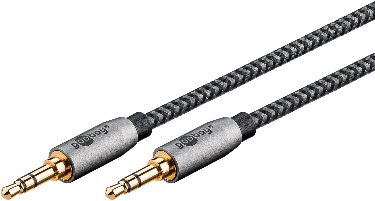 EAN 4040849652745 - Goobay 65274 cable de audio 2 m 3,5mm TRS Negro, Plata imagen 1