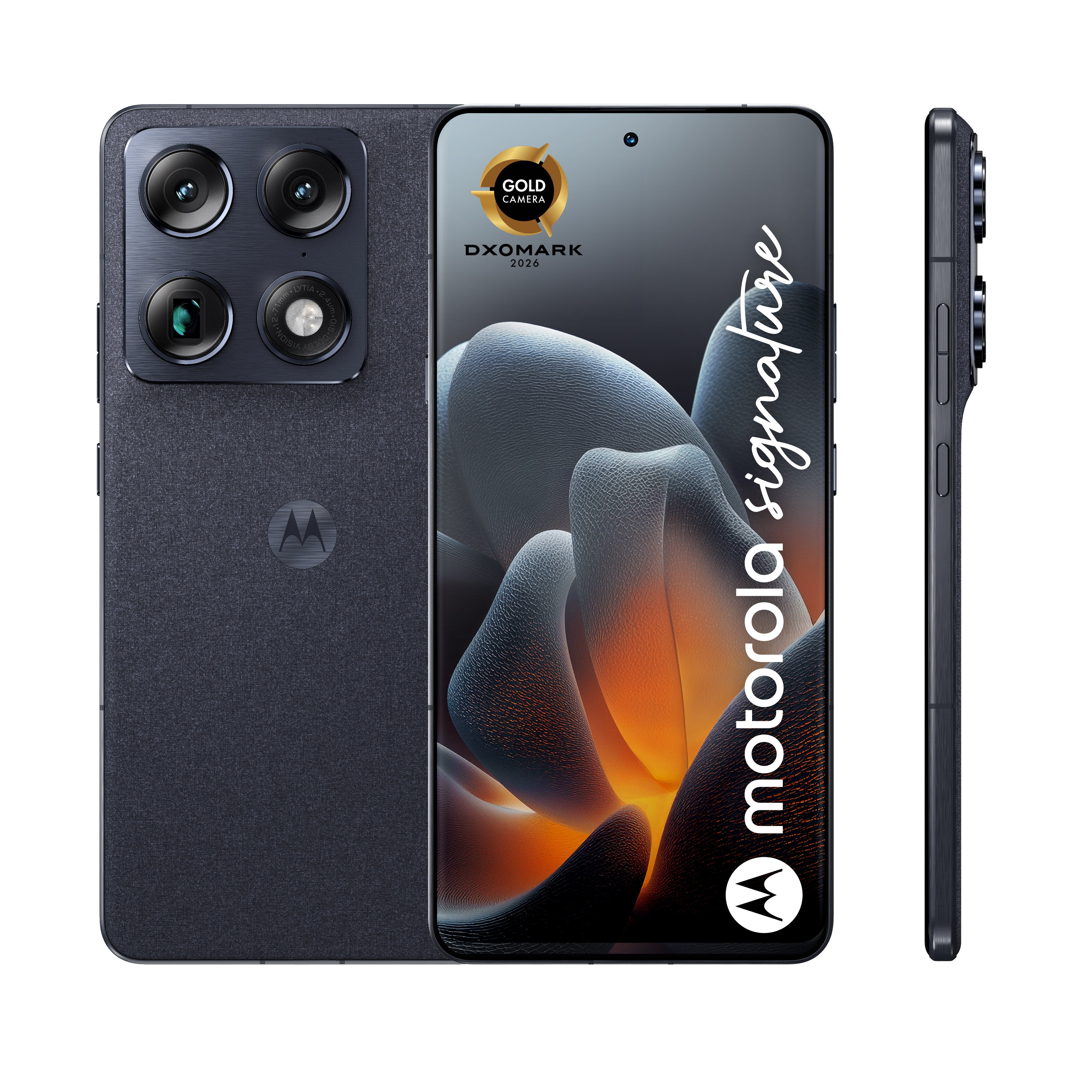EAN 0840493604862 - Motorola signature 17,2 cm (6.78") SIM doble Android 16.0 5G USB Tipo C 16 GB 512 GB 5200 mAh Azul oscuro imagen 2