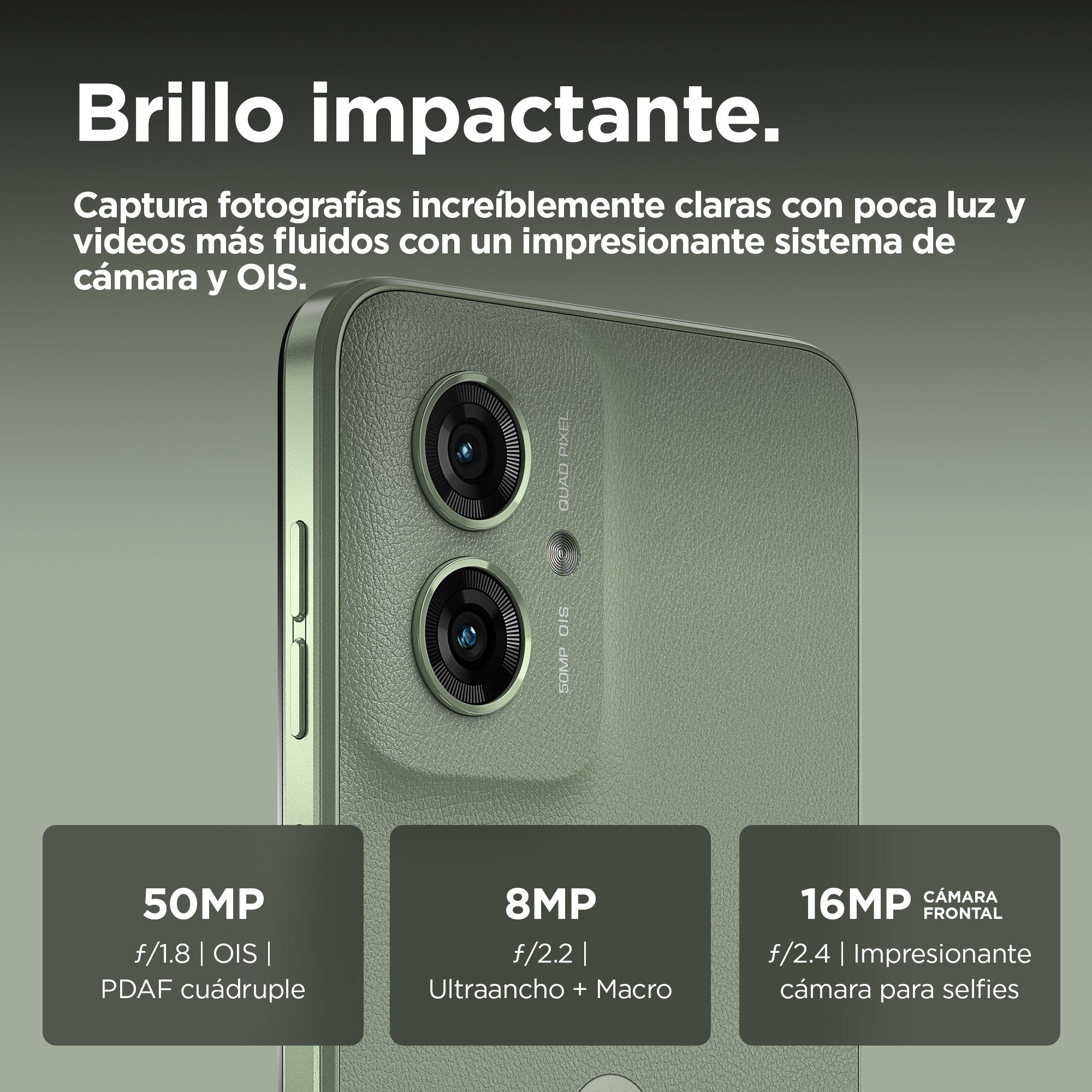 EAN 840023284809 - Motorola moto g55 5G 16,5 cm (6.49") SIM doble Android 14 USB Tipo C 12 GB 256 GB 5000 mAh Verde imagen 6