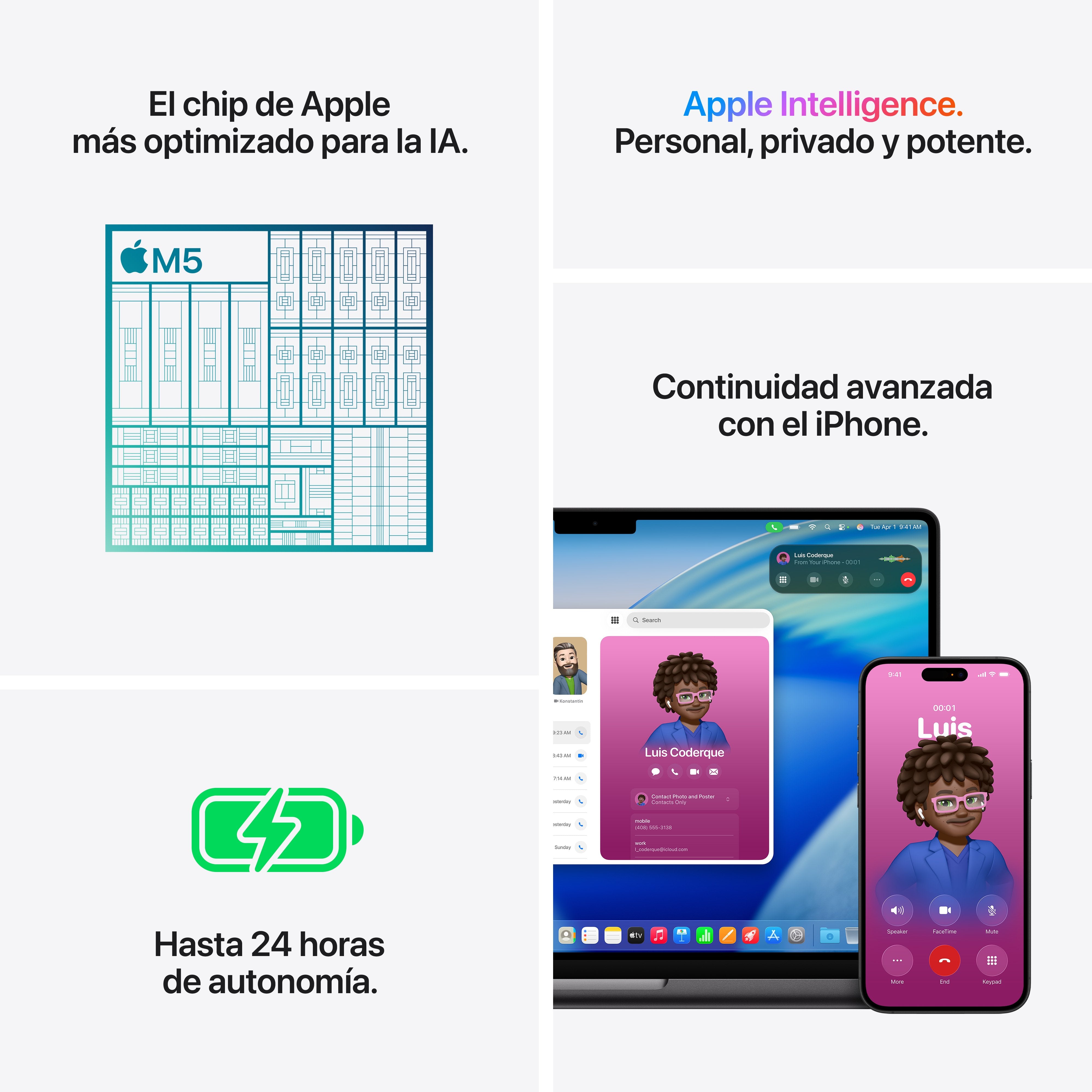 EAN 0195950490589 - Apple MacBook Pro Apple M M5 Portátil 36,1 cm (14.2") 16 GB 512 GB SSD Wi-Fi 6E (802.11ax) macOS Tahoe Pl imagen 8