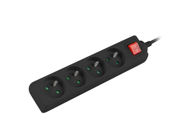 EAN 5901969415469 - Lanberg PS1-04E-0150-BK base múltiple 1,5 m 4 salidas AC Interior Negro imagen 2