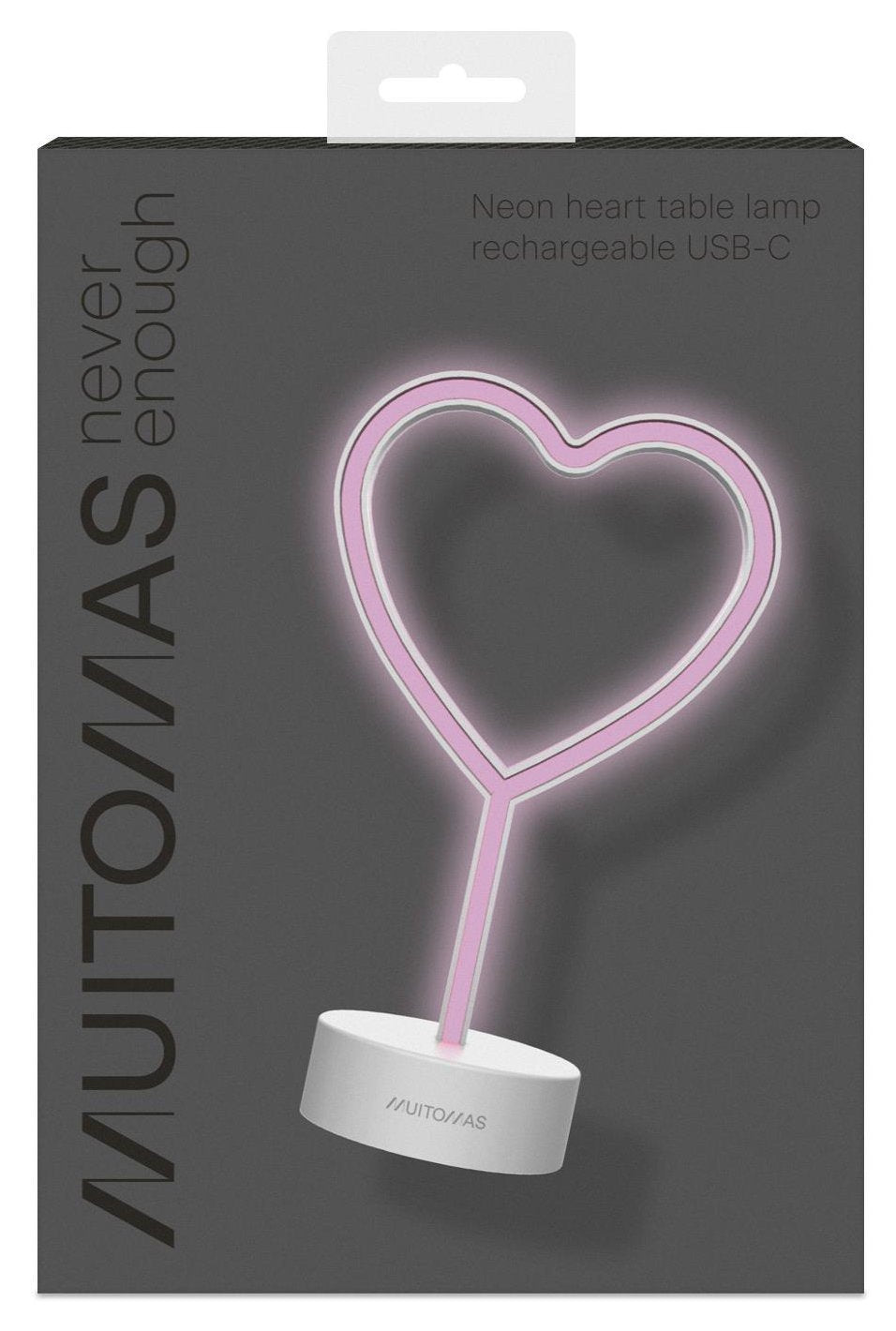 =>> Neon Table Lamp Type-C Heart