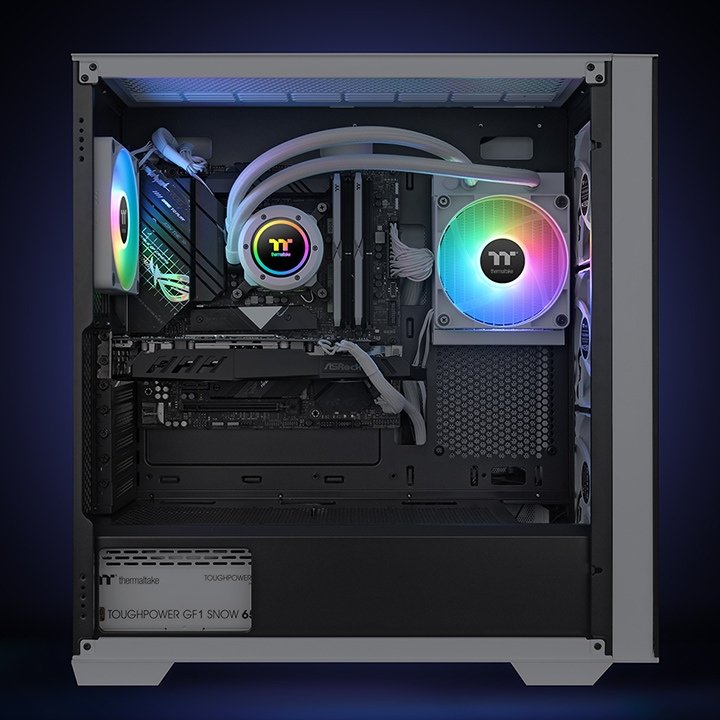 EAN 4713227539227 - Thermaltake TH120 V2 ARGB Procesador Kit de refrigeración líquida 12 cm Blanco 1 pieza(s) imagen 6
