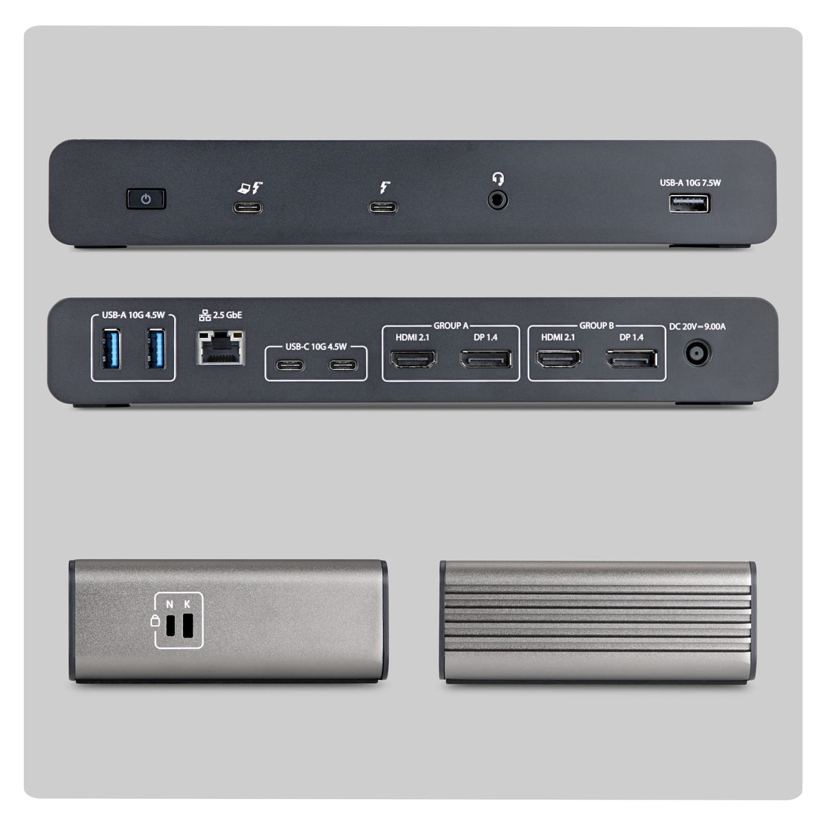 EAN 65030921879 - StarTech.com 206UE-TB5USB4DOCK base para portátil y replicador de puertos Alámbrico Thunderbolt 5 Negro, Gr imagen 2