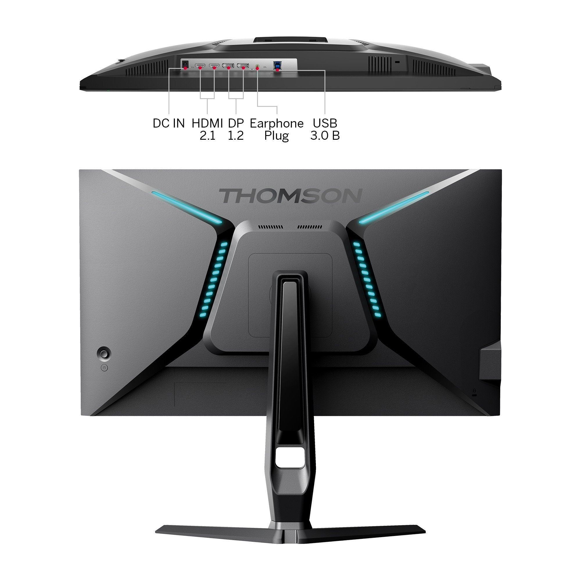 Monitor Thomson Gaming 27"Qhd 2560x1440 180hz 1ms 2*Hdmi/2*Dp Gris