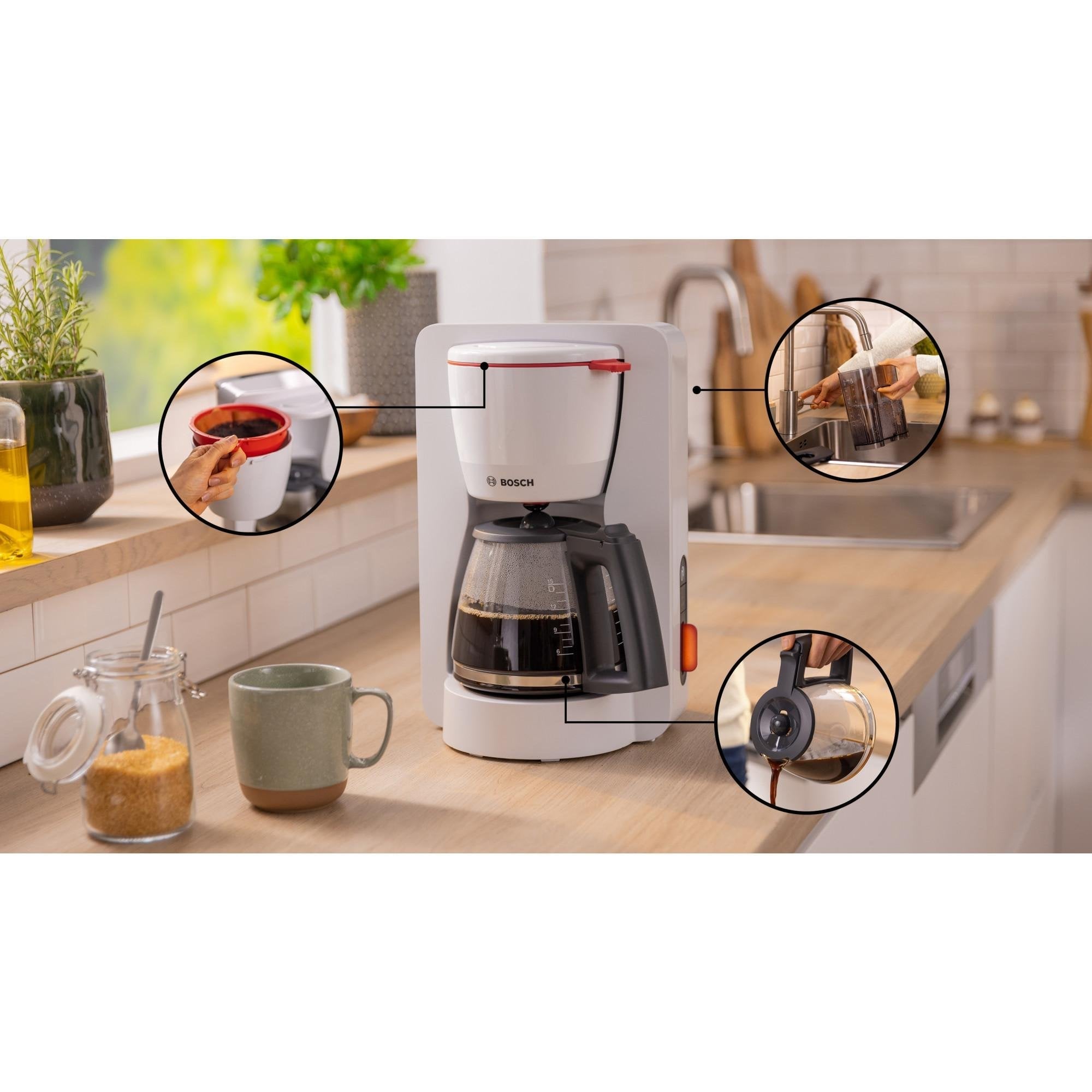 Cafetera De Filtro Bosch Home Tka3m131 Blanco