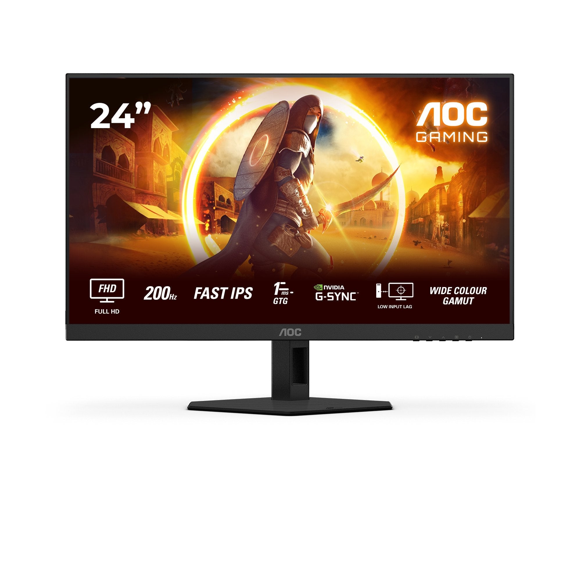 Monitor Aoc G4 24g4hre 23.8" 1920 X 1080 Pixeles Full Hd Led Negro, Rojo