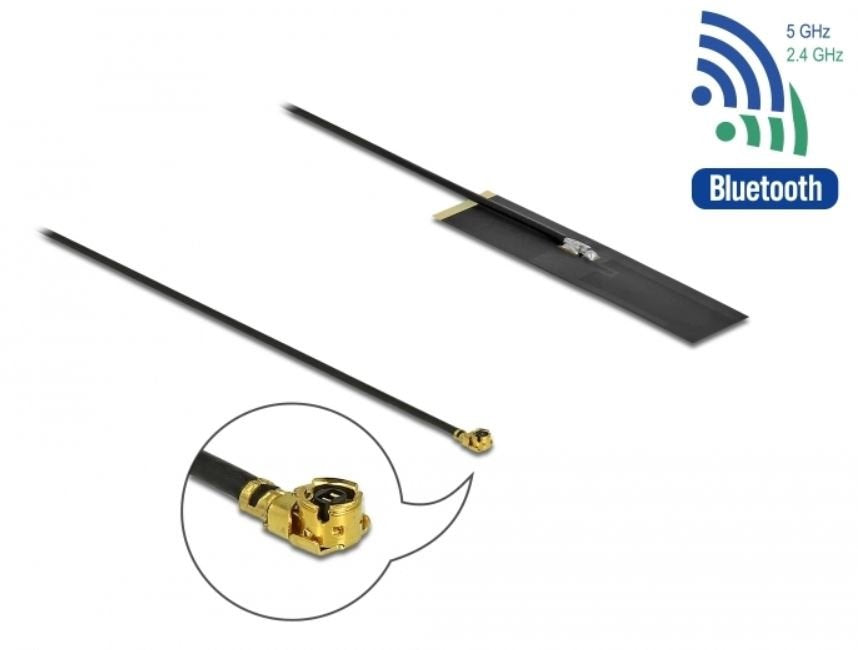 Delock Dualband Wlan Ac Ax A B G N Antenne Mhf I Stecker 1.7 - 4.7 Dbi Pifa Fpc Omnidirektional