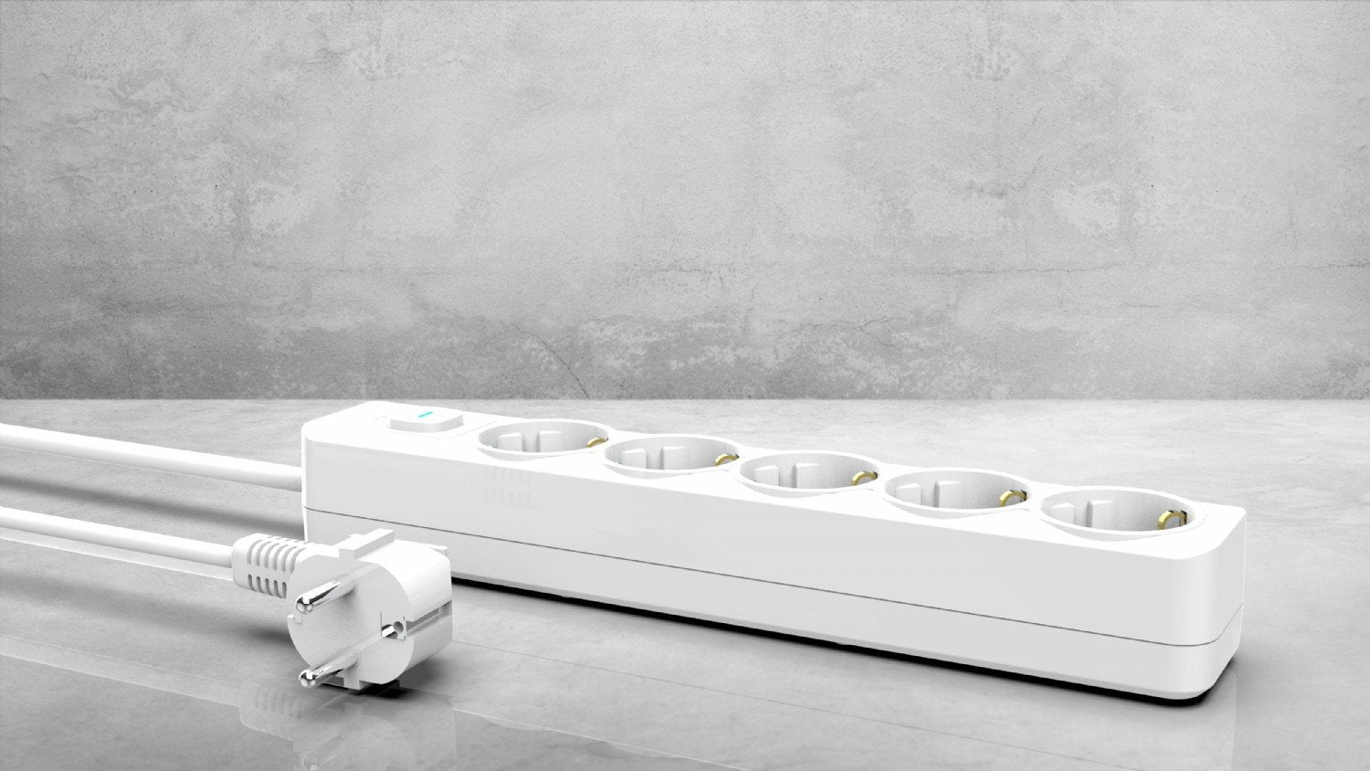 Regleta Inca Ipw-44gb  Blanco 5 Salidas Ac 230 V 1,5 M