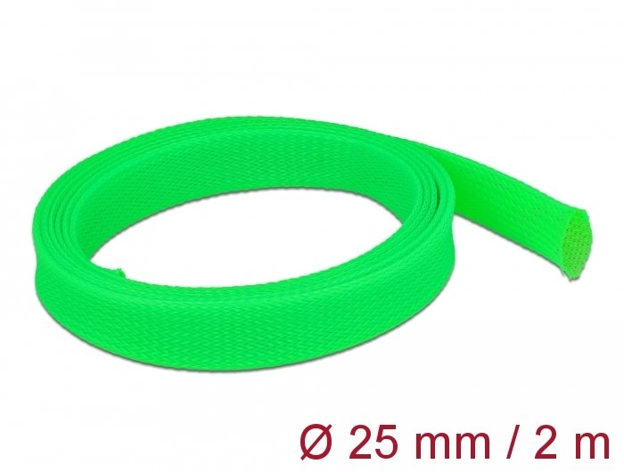 Delock Funda Trenzada Expandible 2 Mx 25 Mm Verde