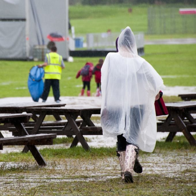 Relaxdays Unisex Einweg-Regenponcho Transparente Einheitsgrösse 10 Unidades