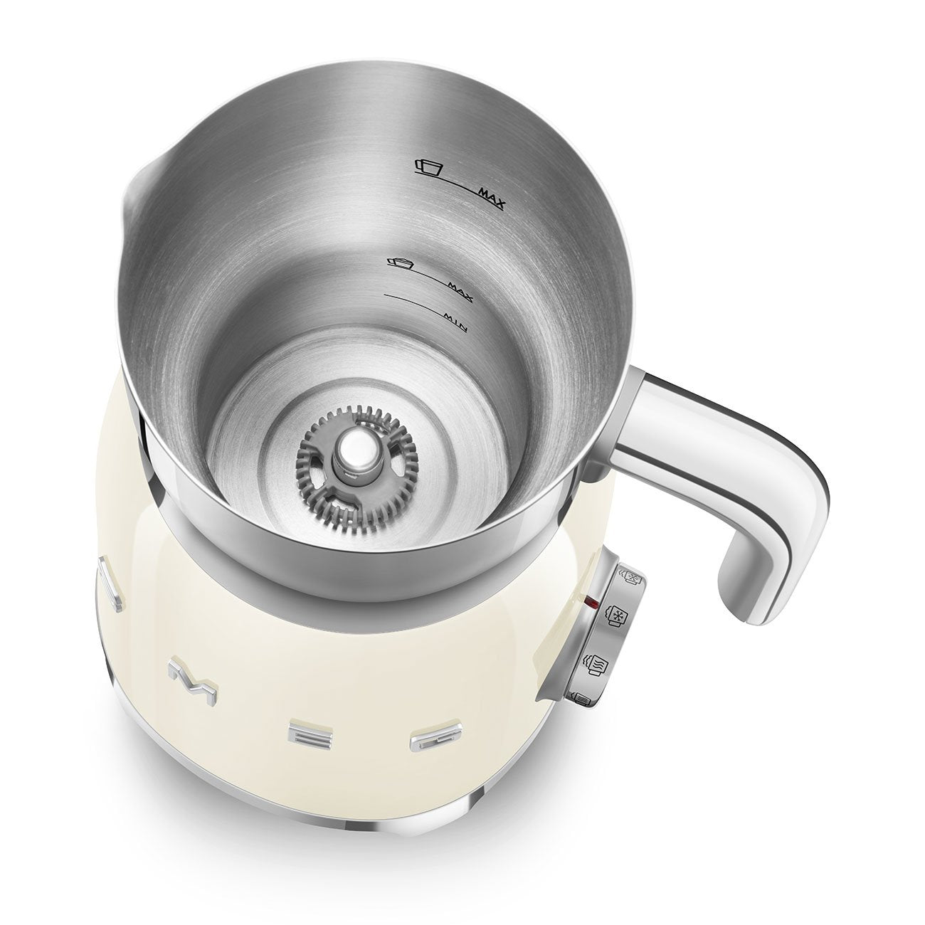 EAN 8017709316075 - Smeg MFF11CREU espumador o calentador de leche Automatic milk frother/warmer Crema de color imagen 5