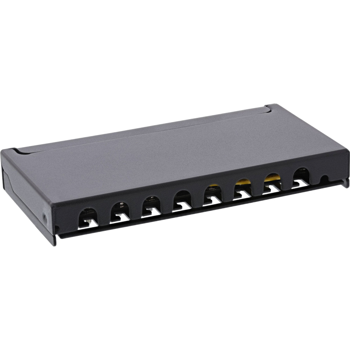 Patch Panel Inline Cat.6a 0.5u 8 Puertos, Montaje En Mesa/Pared, Negro Ral9005