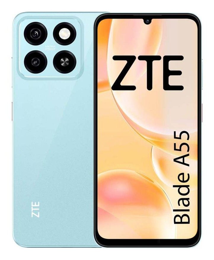 Zte Blade A55 4+128gb 6.75" Water Blue Ita