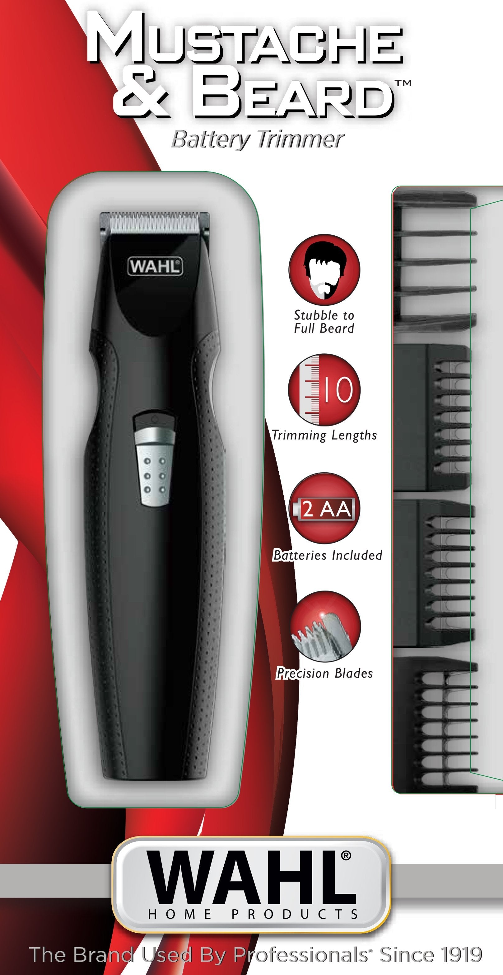 Cortabarbas Wahl Mustache And Beard 5606-308 A Pilas 12 Accesorios