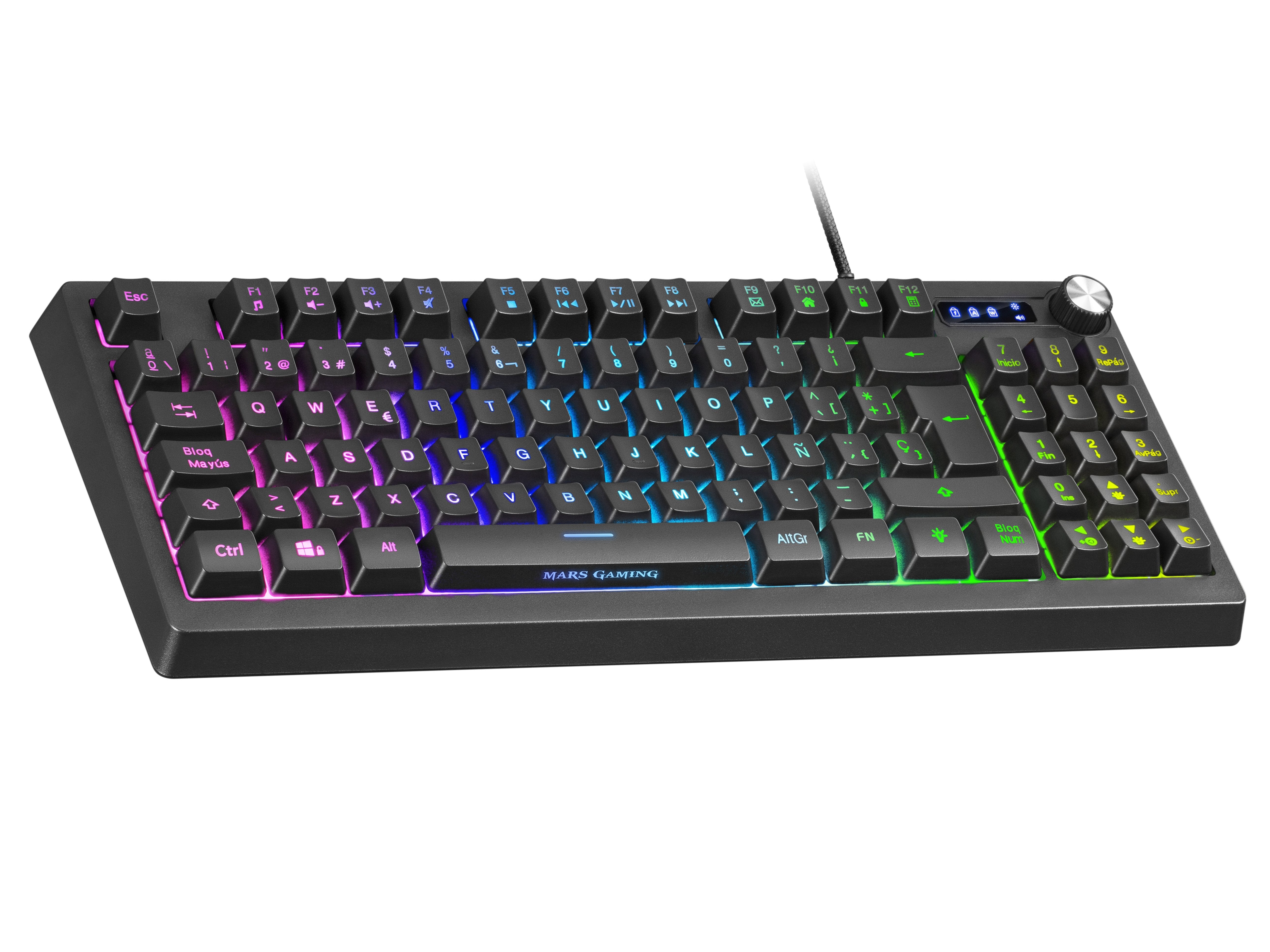 Teclado Gaming Semimecánico Mars Gaming Mkrevo