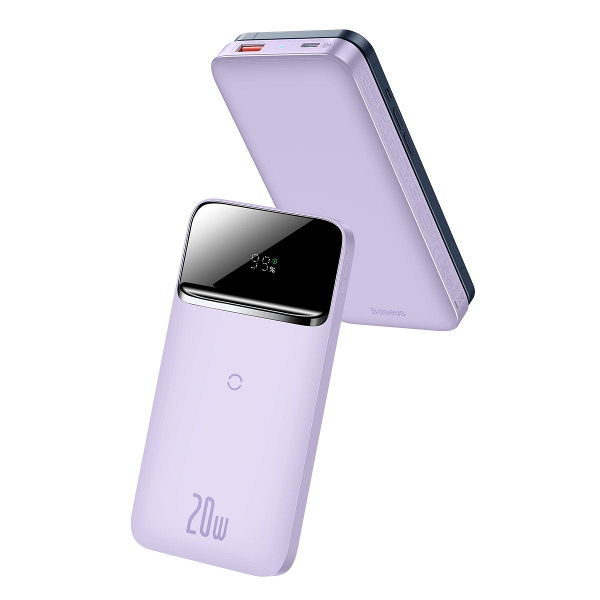 Baseus Magnetic Wireless Charging Power Bank 10000 Mah 20w White Ppcx010102